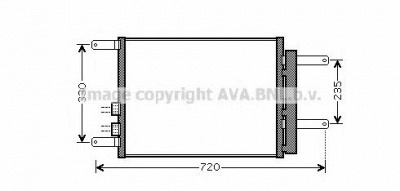 AVA QUALITY COOLING al5111 -  Конденсатор, кондиционер